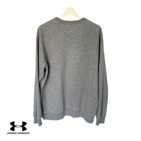 NWOT MEN'S UA RIVAL FLEECE CREWNECK | UNDER ARMOUR | SIZE US M  | Style #1357096 - Picture 16 of 16